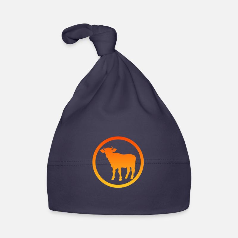 Cows Cow Cattle Organic Baby Cap
