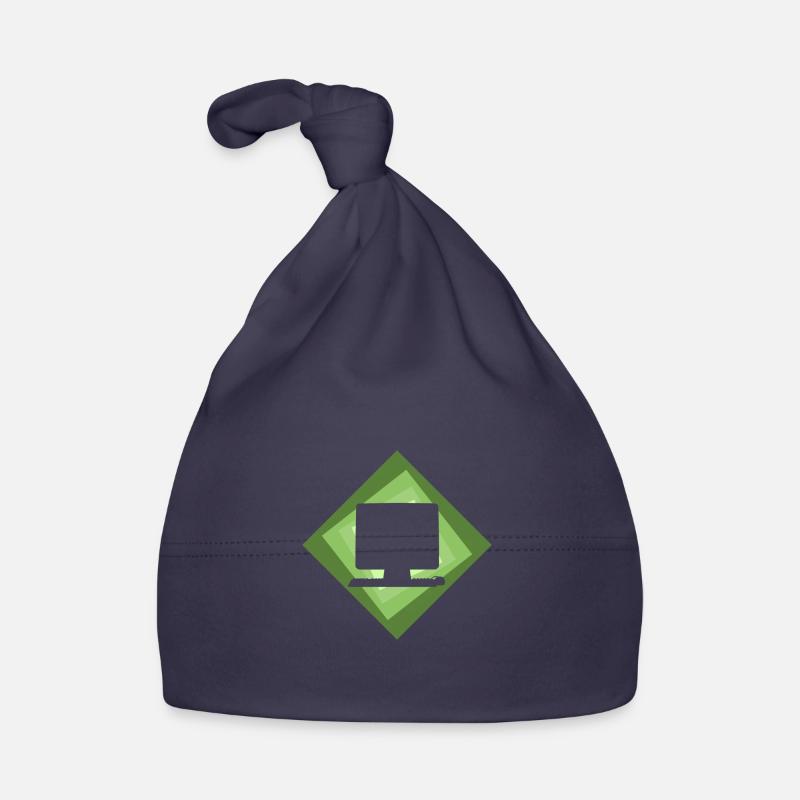 Ordinateur PC Ordinateur - Bonnet bio Bébé - marine