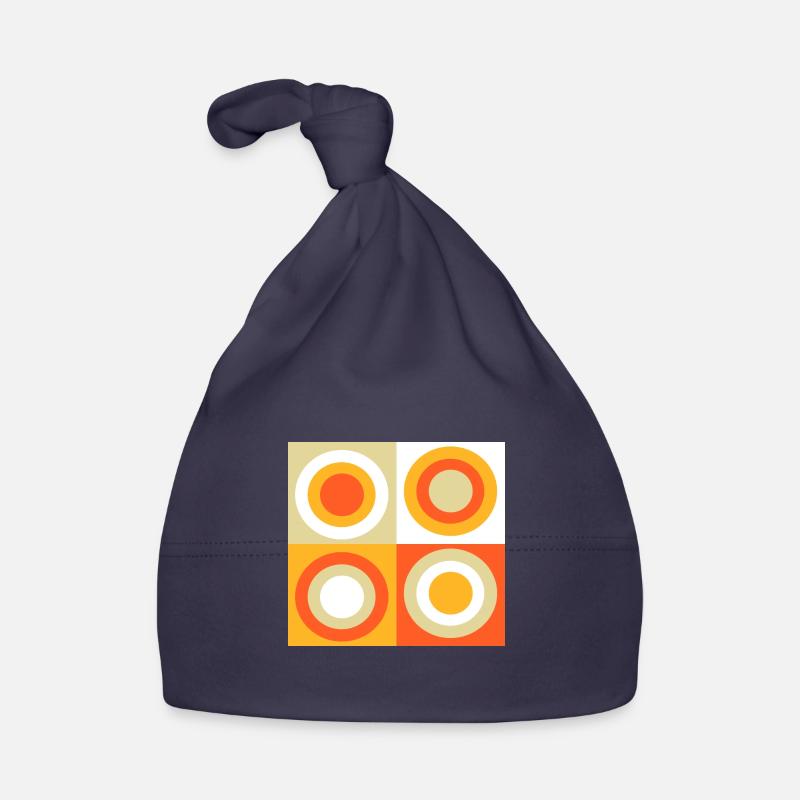 70s Pattern Retro Gift Organic Baby Cap