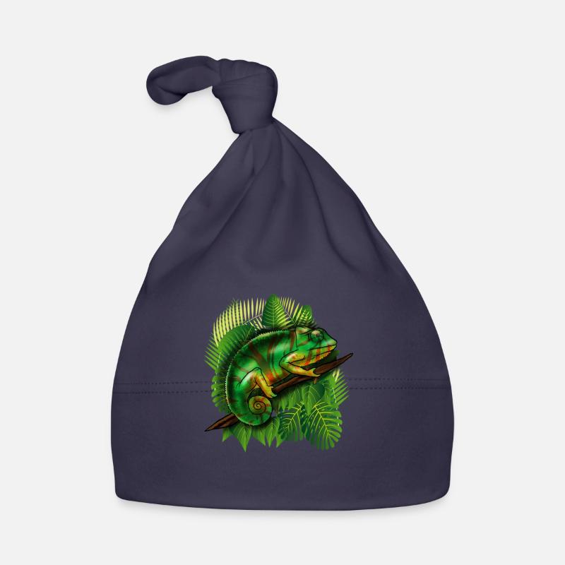 Chameleon Jungle Animal Cool Lizard Tropical Gift Organic Baby Cap