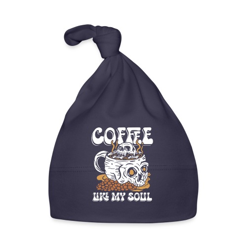 Kaffee wie meine Seele | Schädel Morgendliches Erwachen - Baby Bio-Mütze