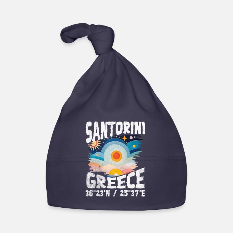 Greece aegean islands col - Bonnet bio Bébé - marine