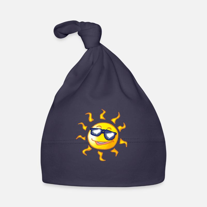 Coole Comic Sonne Baby Bio-Mütze