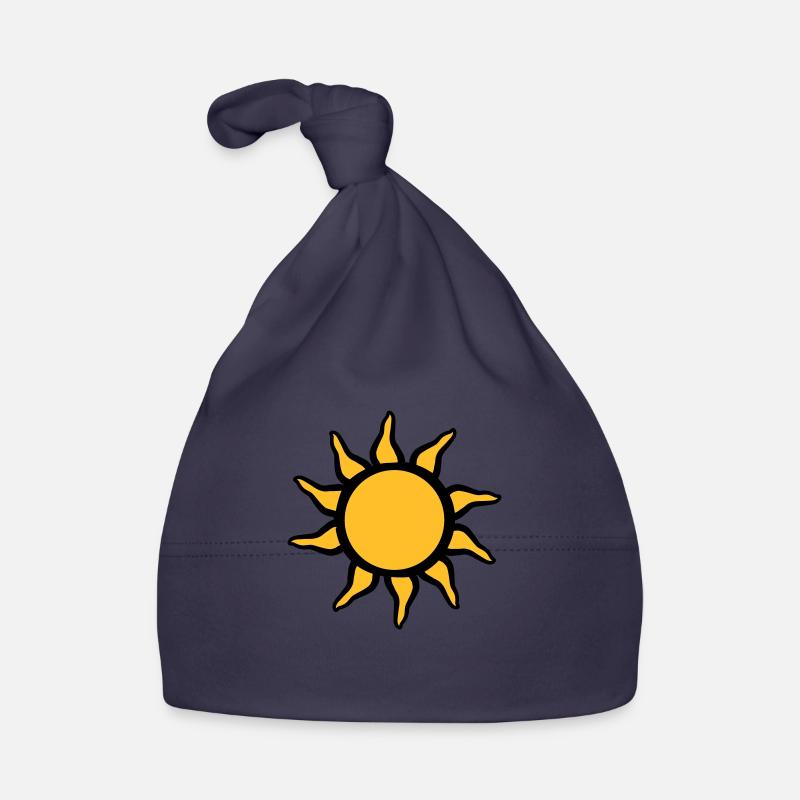 Schöne Strahlende Sonne Baby Bio-Mütze