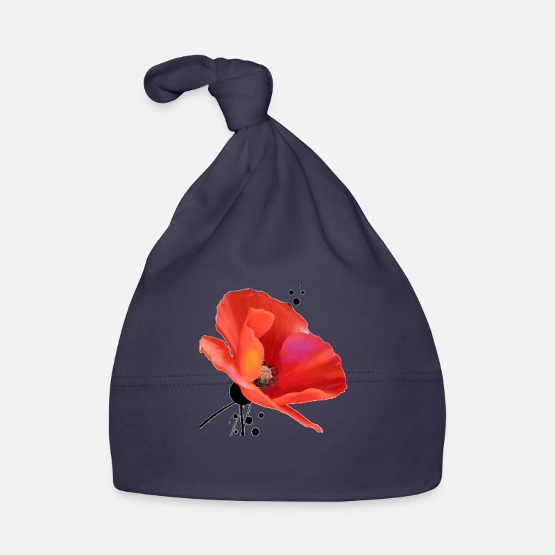 Mohn Baby Bio-Mütze