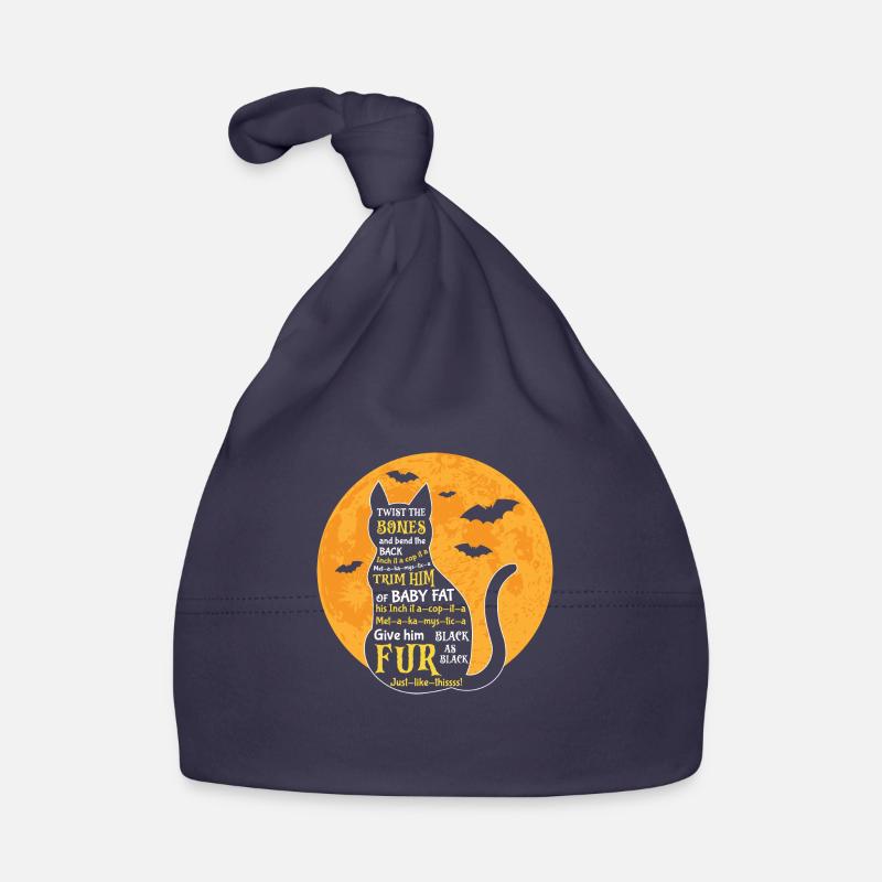 Drôle de chat au clair de lune Twist The Bones - chat d’amour Bonnet bio Bébé