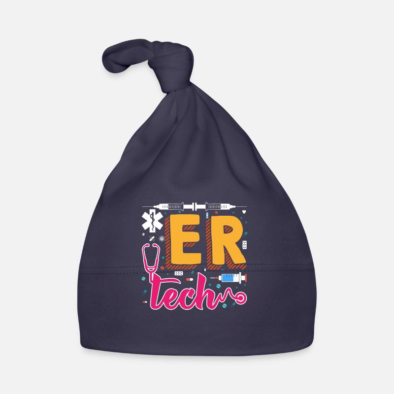 ER Tech Emergency Room Technician Organic Baby Cap