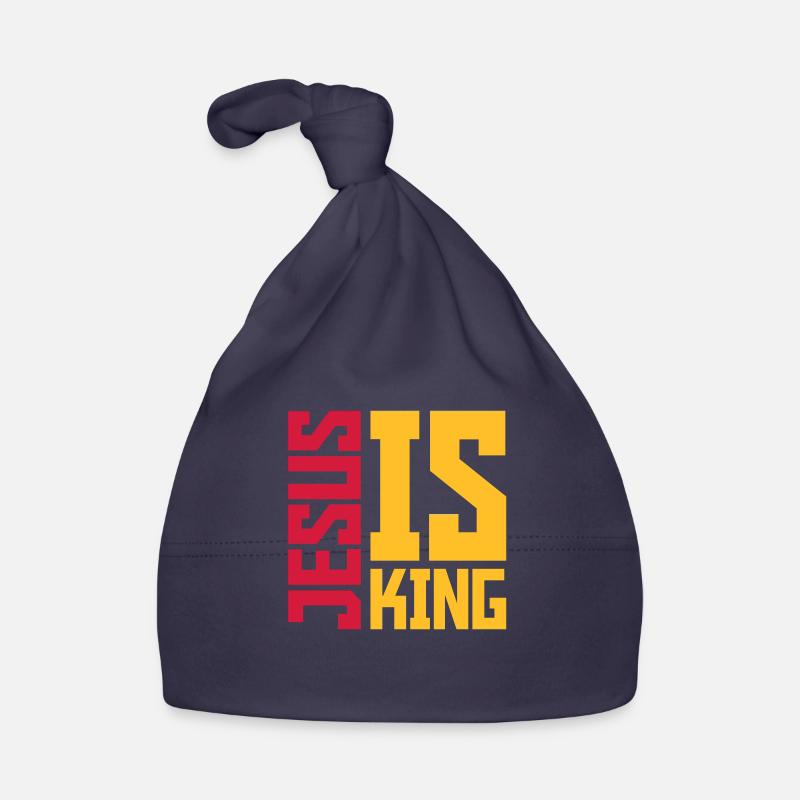 jesus is king Zitat Baby Bio-Mütze