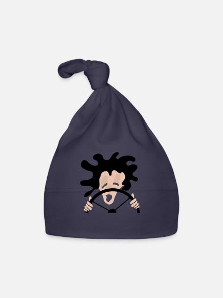 driver - Organic Baby Cap - navy - Front