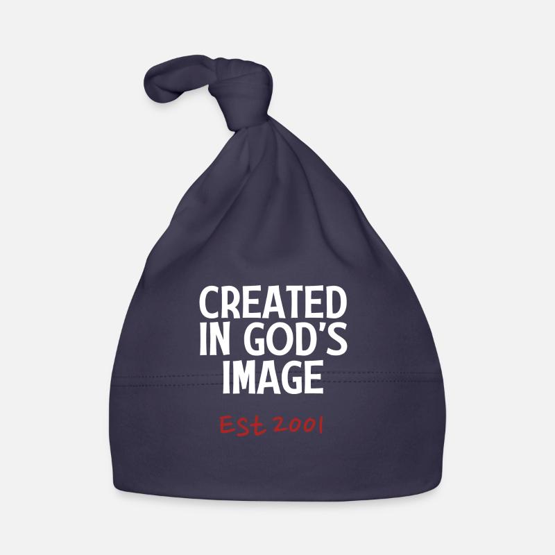 Créé à l’image de Dieu Est 2001 Bonnet bio Bébé