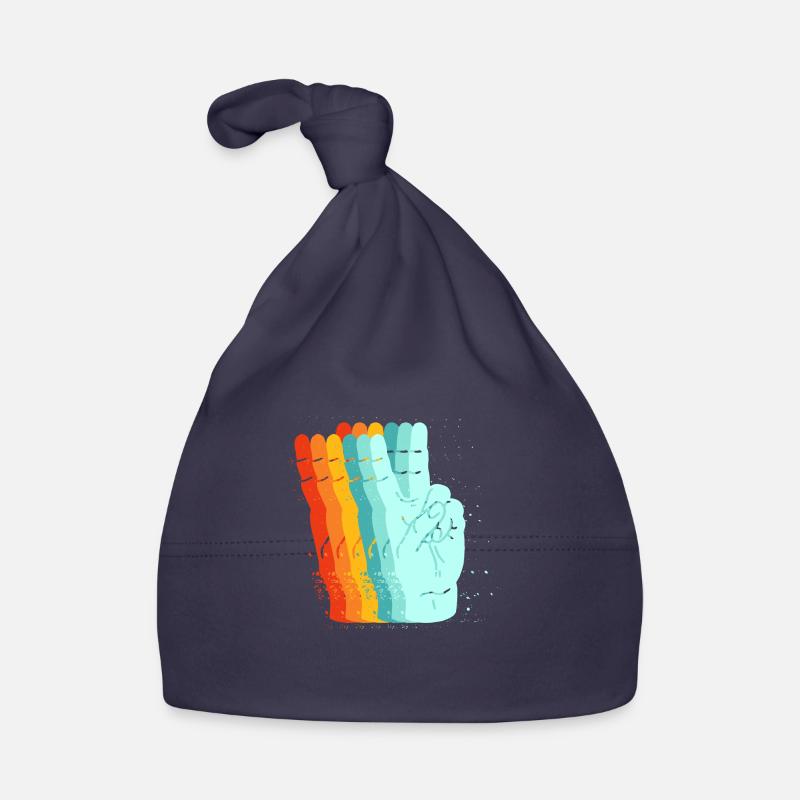 Peace signe rétro Bonnet bio Bébé