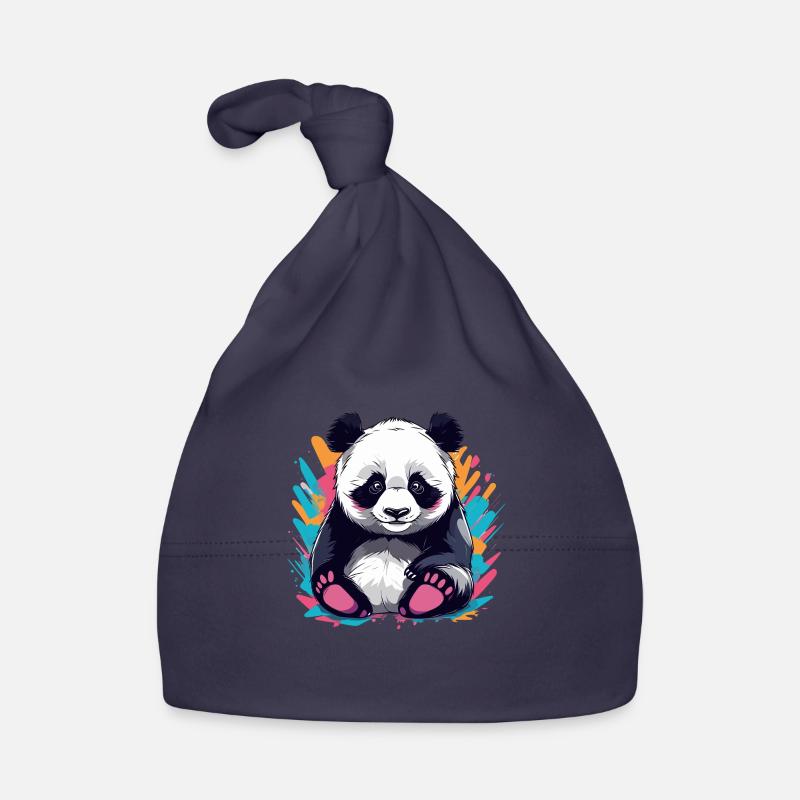 Cute Panda Organic Baby Cap