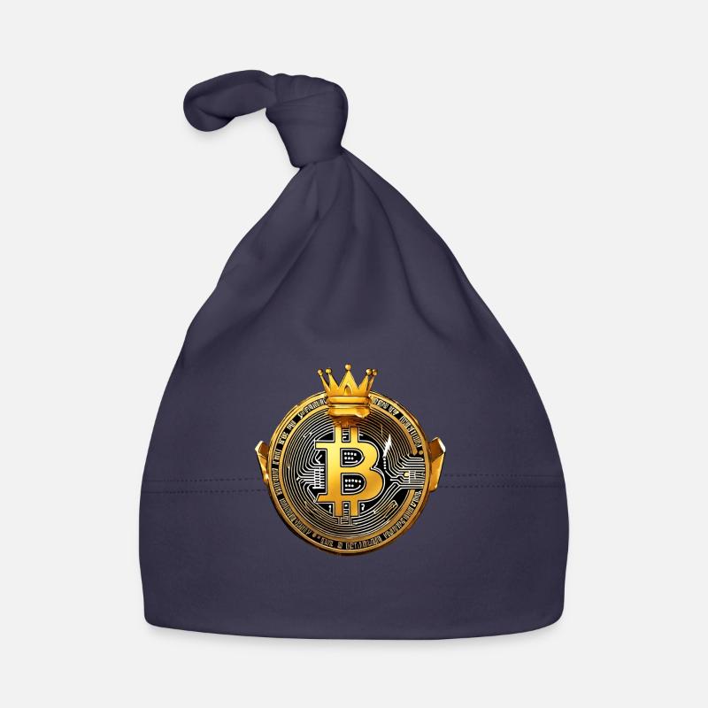 King Bitcoin - Cool Bitcoin Logo Bonnet bio Bébé