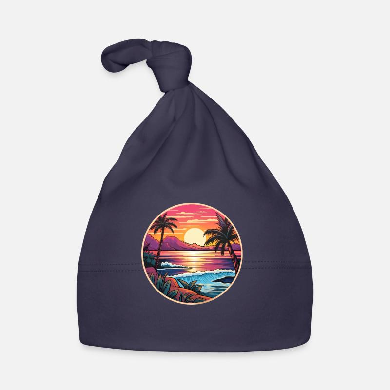 Tropical paradise Organic Baby Cap