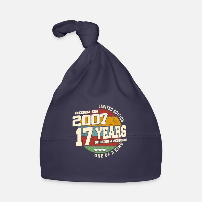 2007 Vintage Retro Classic 17 Year Old Organic Baby Cap