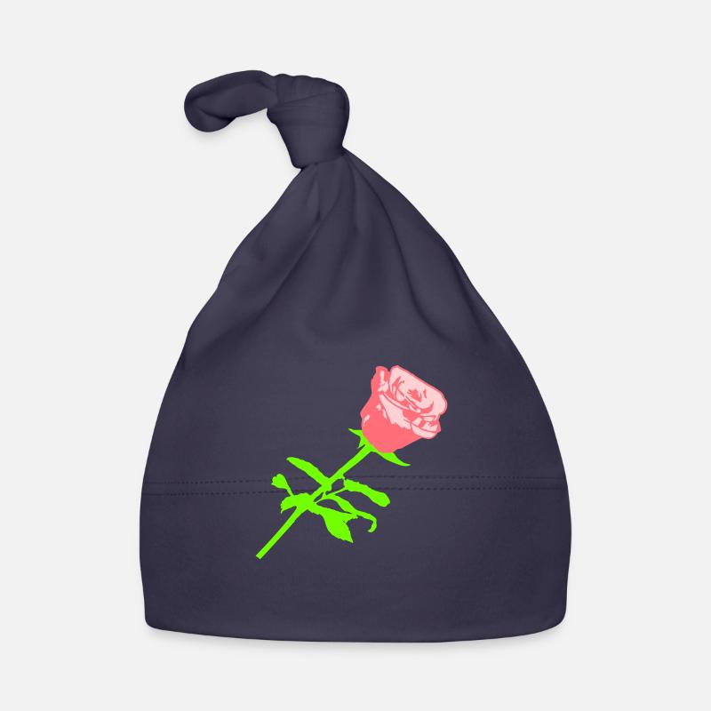 Hübsche Schöne Rose Blüte Blatt Röschen Romantisch Baby Bio-Mütze