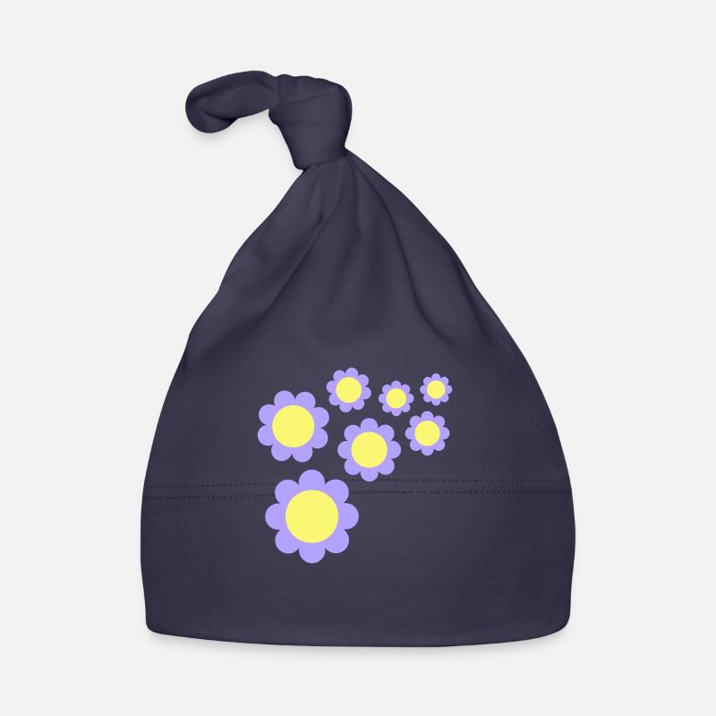 Beaucoup de fleurs colorées belle conception de motif décoratif Bonnet bio Bébé