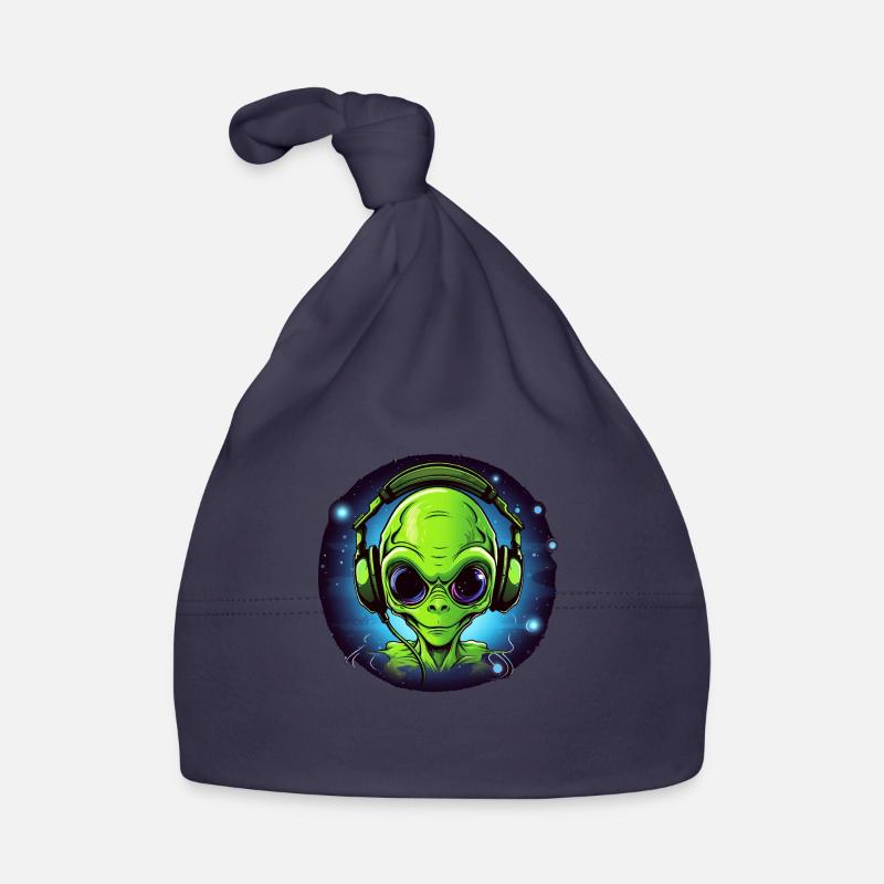 Alien Geschenk Zocker Gamer, DJ Alien Baby Bio-Mütze