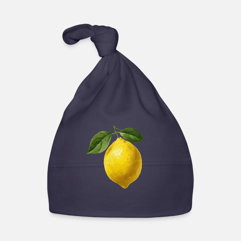 Citron - Bonnet bio Bébé - marine