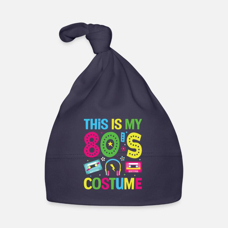 J’adore les années 80 - Bonnet bio Bébé - marine