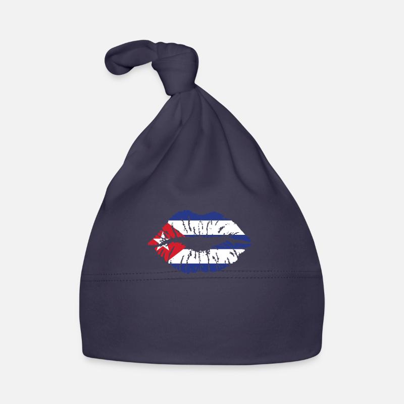 Drapeau de Cuba Drapeau du cœur Cubains Bonnet bio Bébé