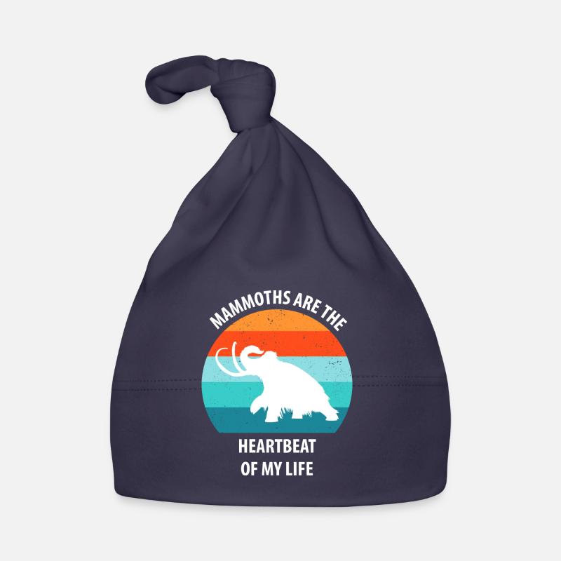 Lustiges Mammut Steinzeit Eiszeit Design Urzeit Baby Bio-Mütze