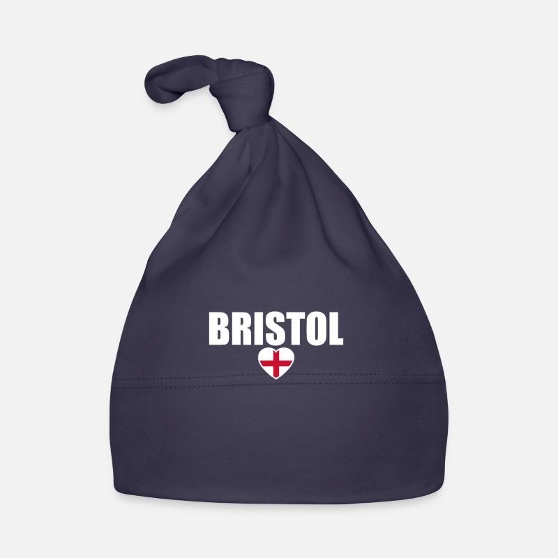 Bristol Angleterre Anglais Drapeau Anglais Bonnet bio Bébé
