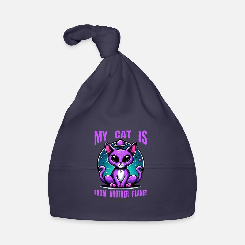 Cat Astronaut Cat Lover Organic Baby Cap