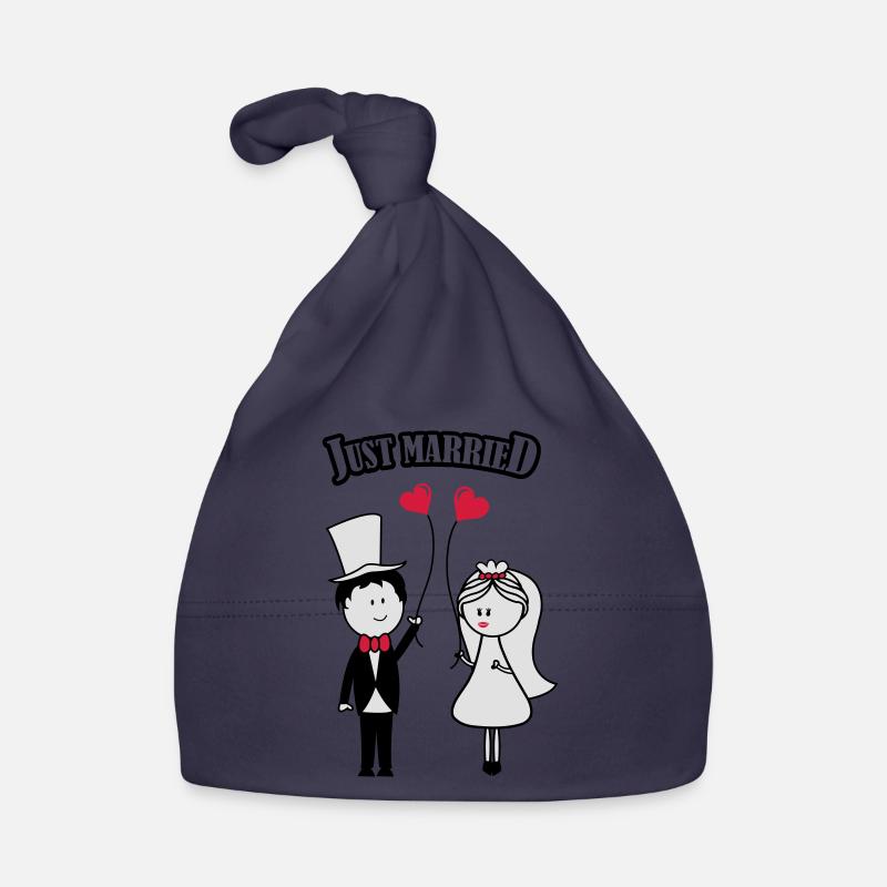 just_married_01 Organic Baby Cap
