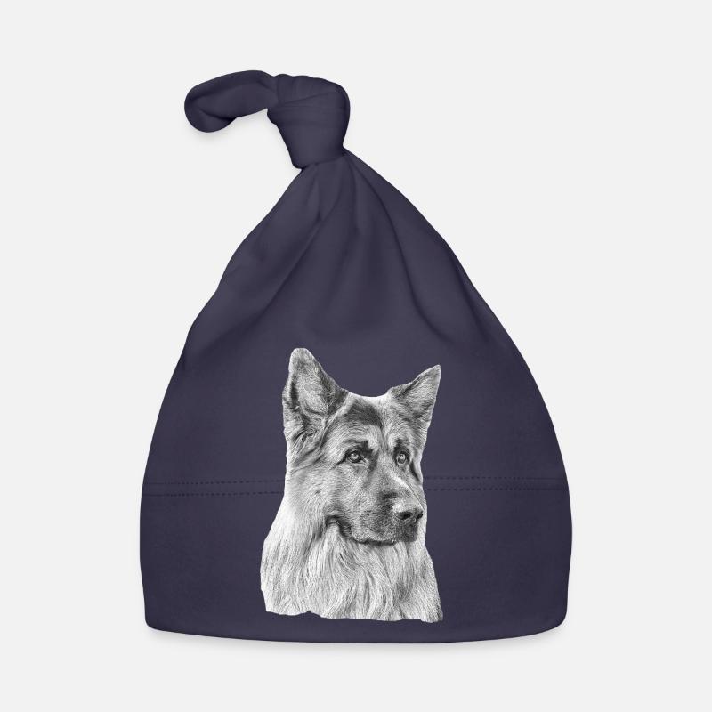 Old German Shepherd German Shepherd Organic Baby Cap