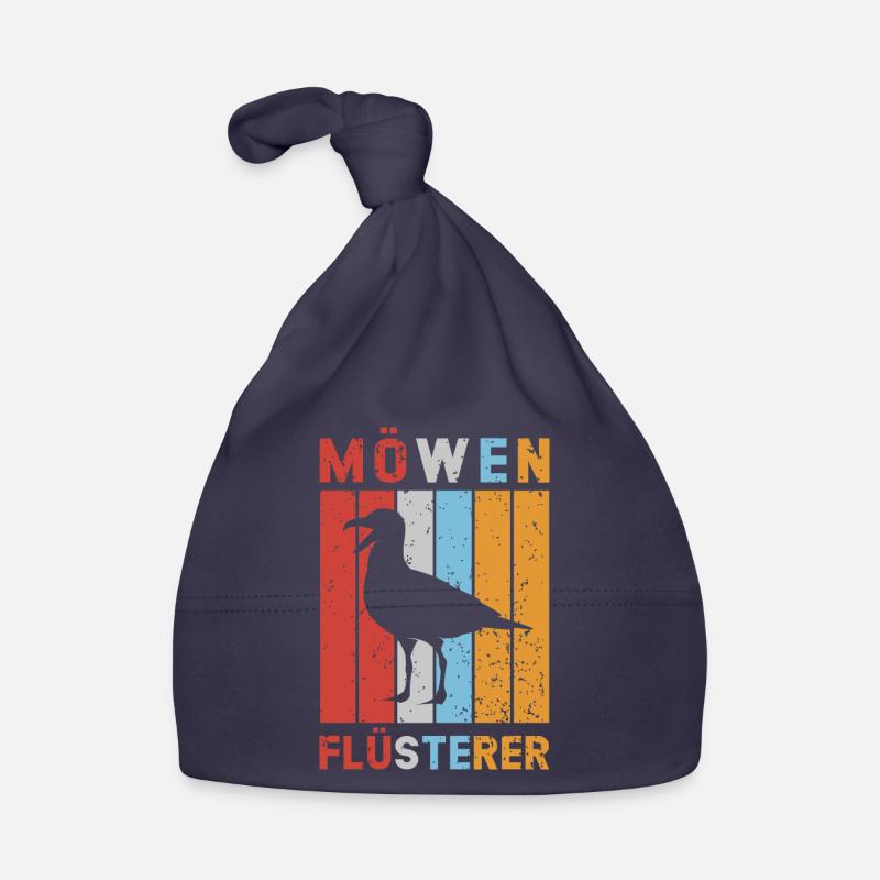 Möwen Flüsterer Möwe Nordsee Ostsee Vintage Baby Bio-Mütze