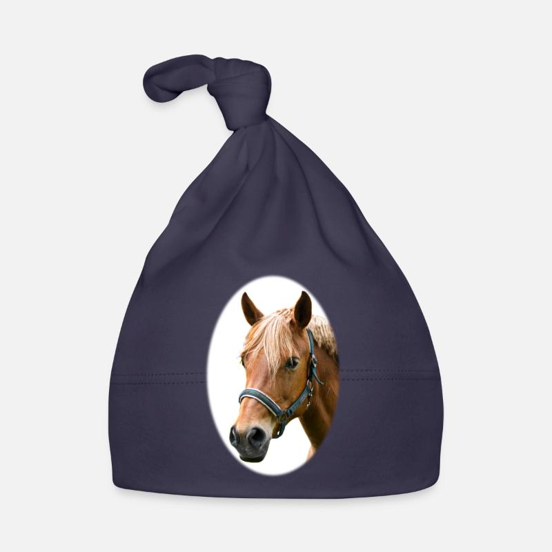 Cheval. Cheval. Bonnet bio Bébé