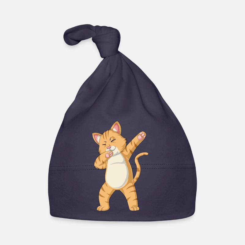 dabbing cat Organic Baby Cap