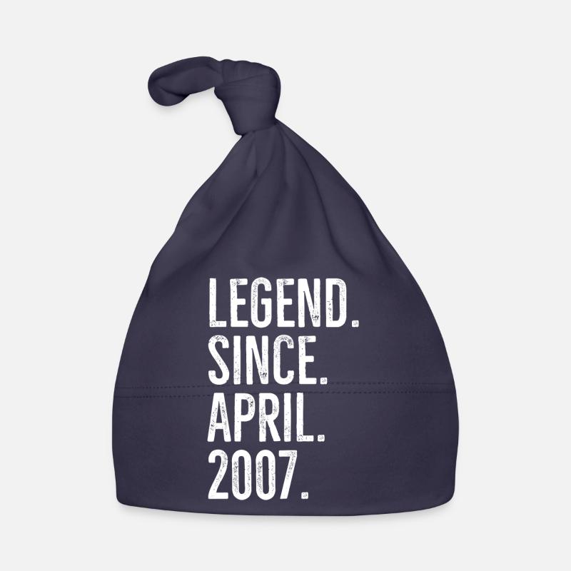 Legend Since April 2007 Organic Baby Cap