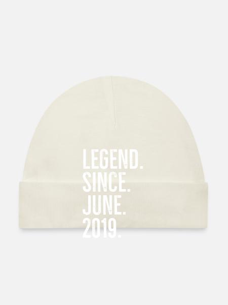 Legend Since June 2019 - Organic Baby Cap - navy - Front
