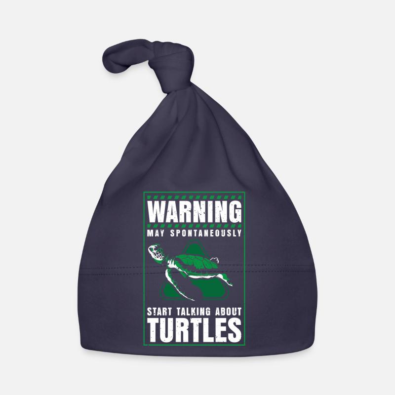 spontaneously start talking about Turtles Baby Bio-Mütze