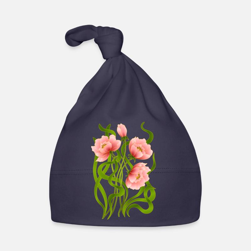 Blumen Baby Bio-Mütze