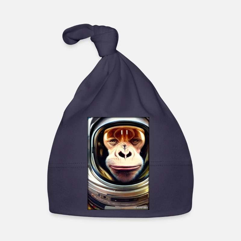 Monkey Animal Astronaut Space Space Universe 4 Organic Baby Cap