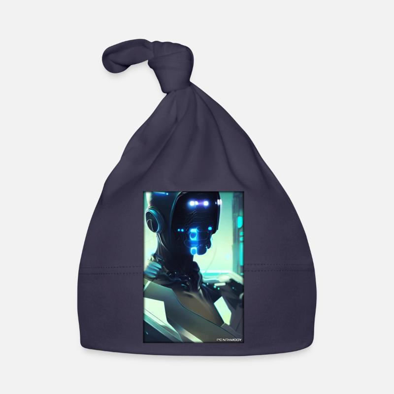 Robot Future Science Sci-Fi Machine Organic Baby Cap