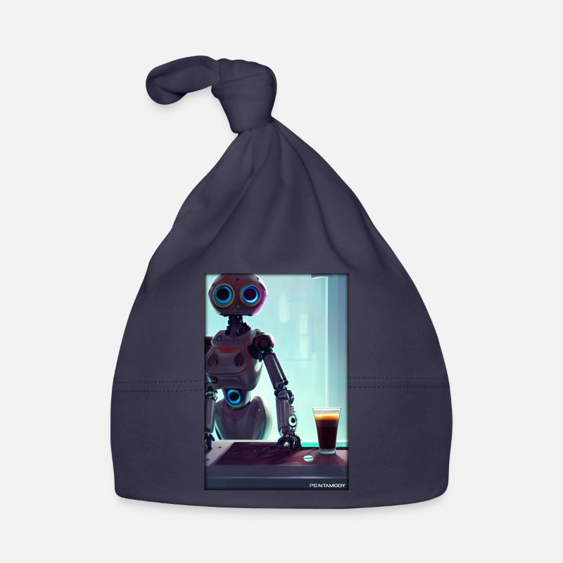 Robot Coffee Future Science Machine Organic Baby Cap