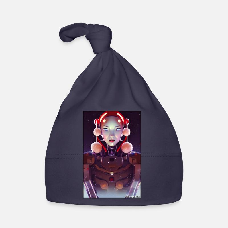 Robots Christmas Future Technology Science Organic Baby Cap