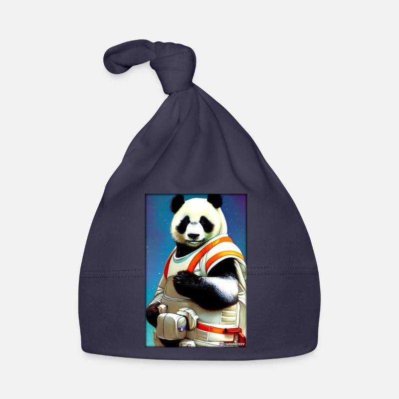Pandabär Panda Astronaut Zukunft Sci-Fi Technik Baby Bio-Mütze