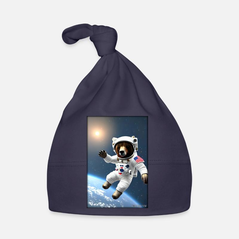 Bear Wildlife Astronaut Future Sci-Fi Technology Bonnet bio Bébé