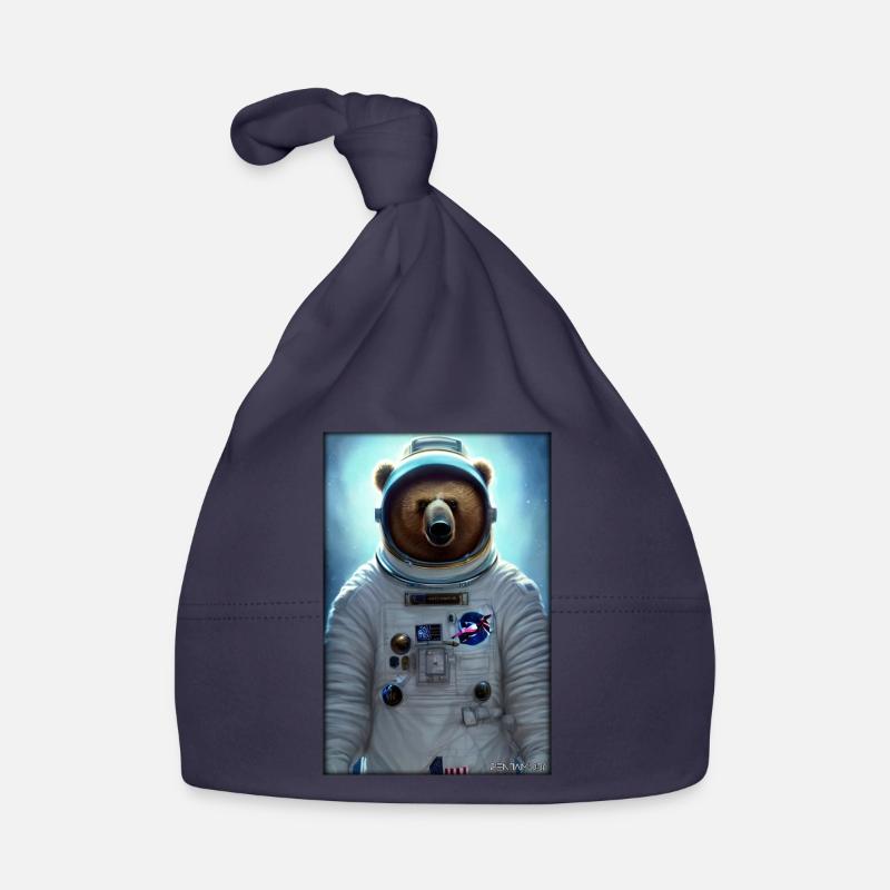 Bear Wildlife Astronaut Future Sci-Fi Technology Bonnet bio Bébé