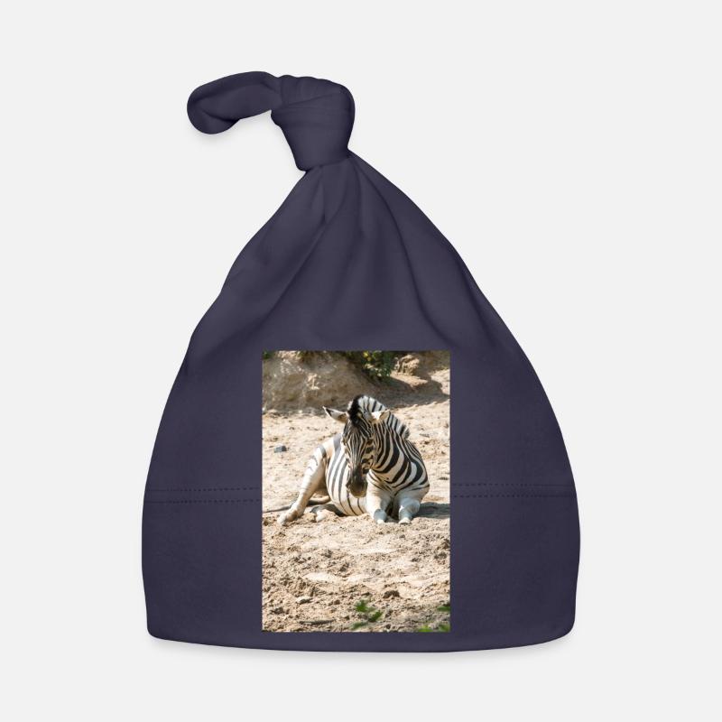 Zebra (in german Zebra or Zebras) Hippotigris Organic Baby Cap