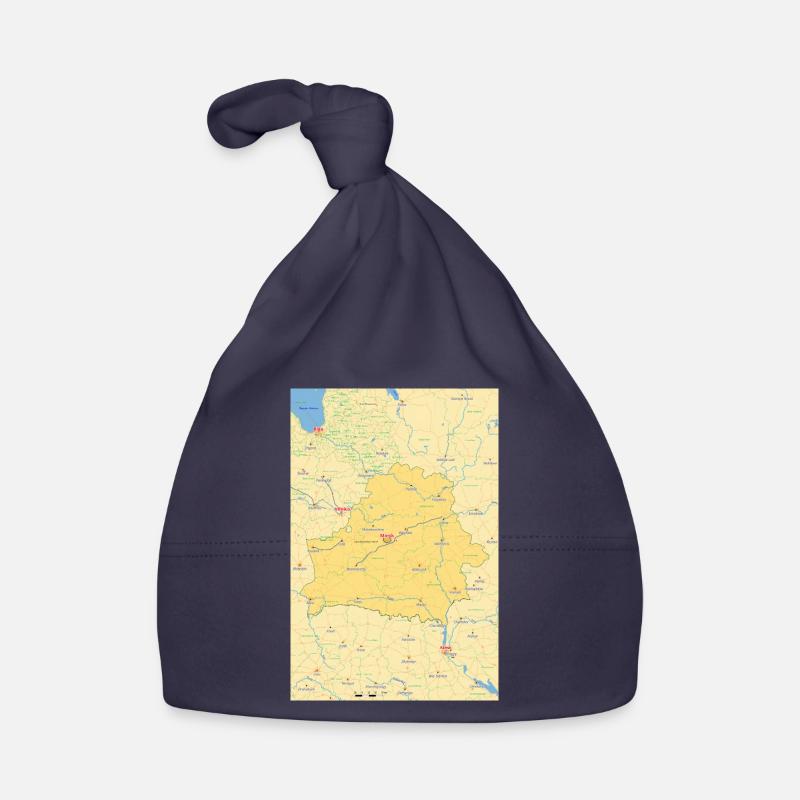Belarus Map Belarus Organic Baby Cap