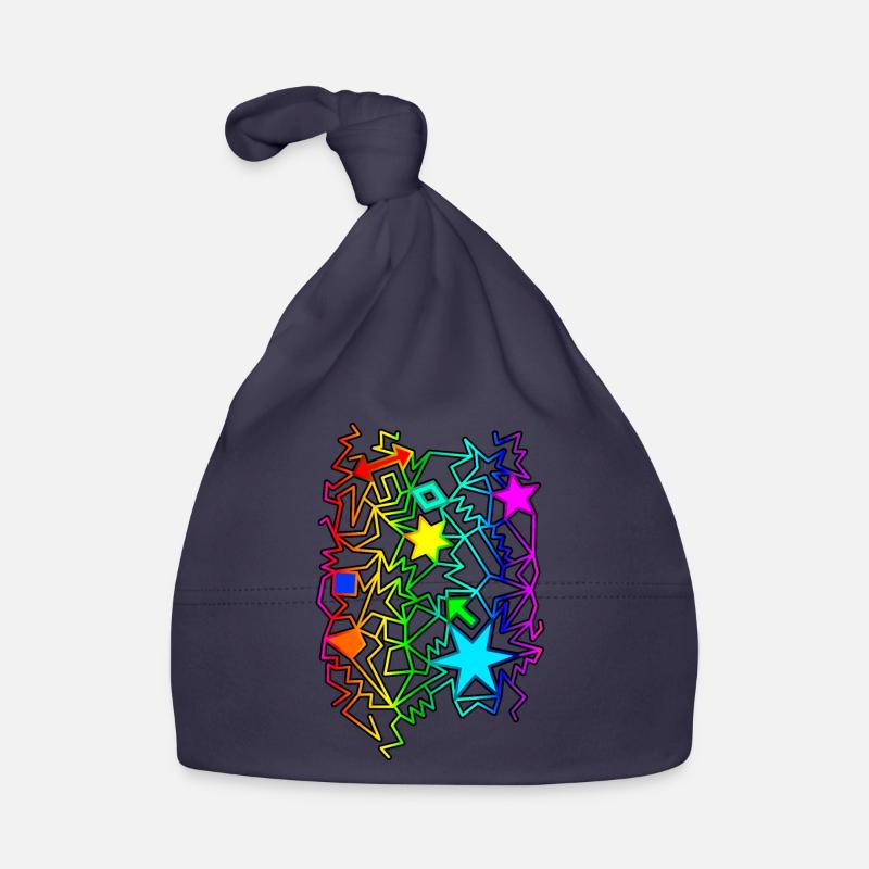 colorful graphic objects Organic Baby Cap