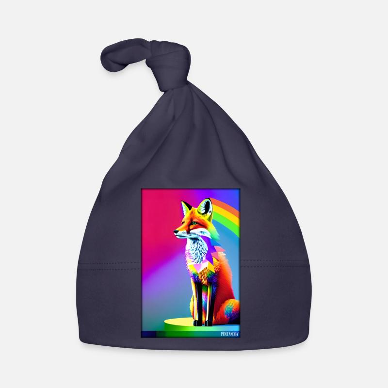 Fuchs Polygon Waldbewohner Waldtier Wildnis Tier Baby Bio-Mütze