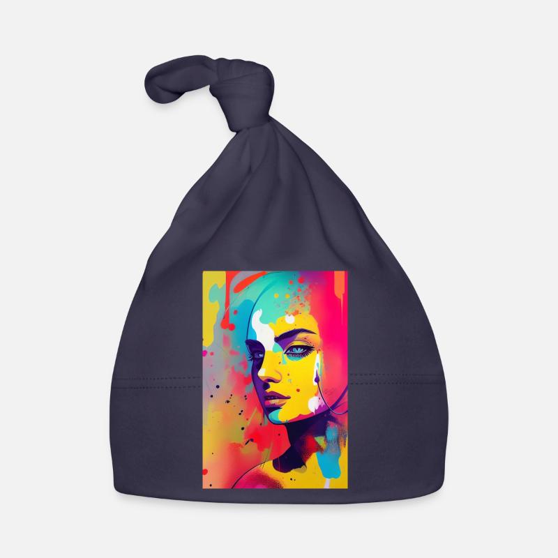 Abstract art Organic Baby Cap