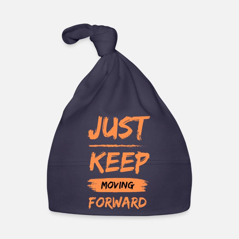 Just keep moving forward Organic Baby Cap